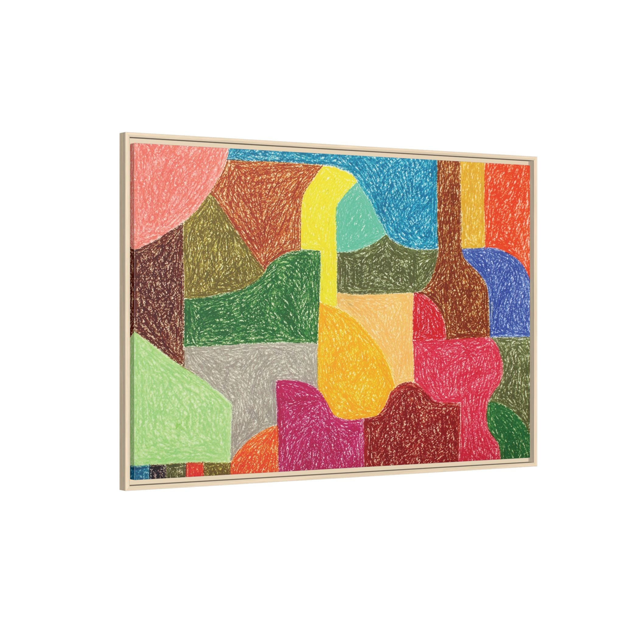 Chromatic Architecture I, Printed matte canvas, framed