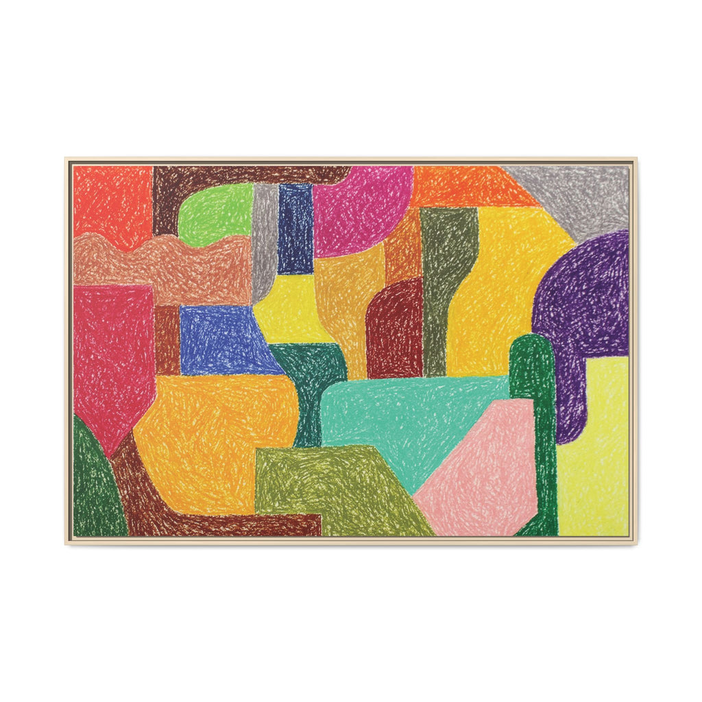 Chromatic Architecture II, Printed matte canvas, framed