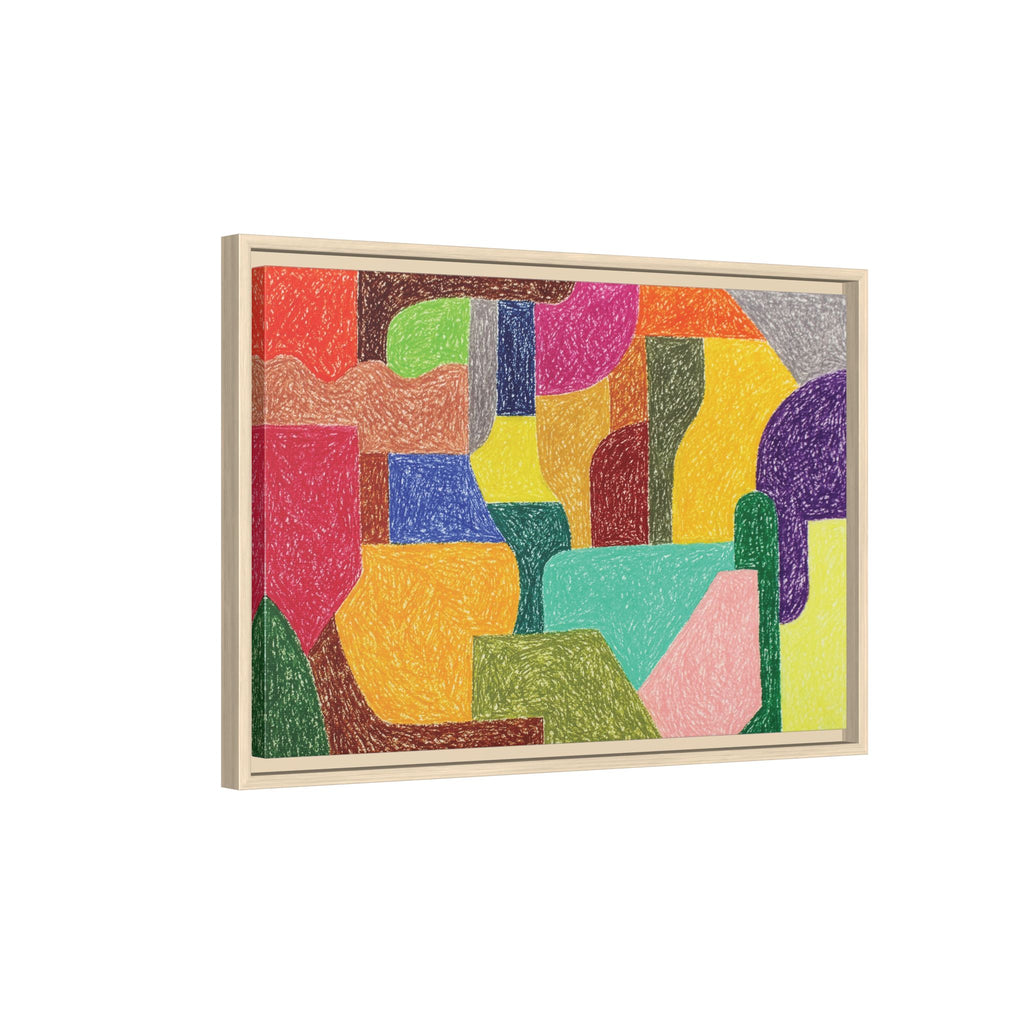 Chromatic Architecture II, Printed matte canvas, framed