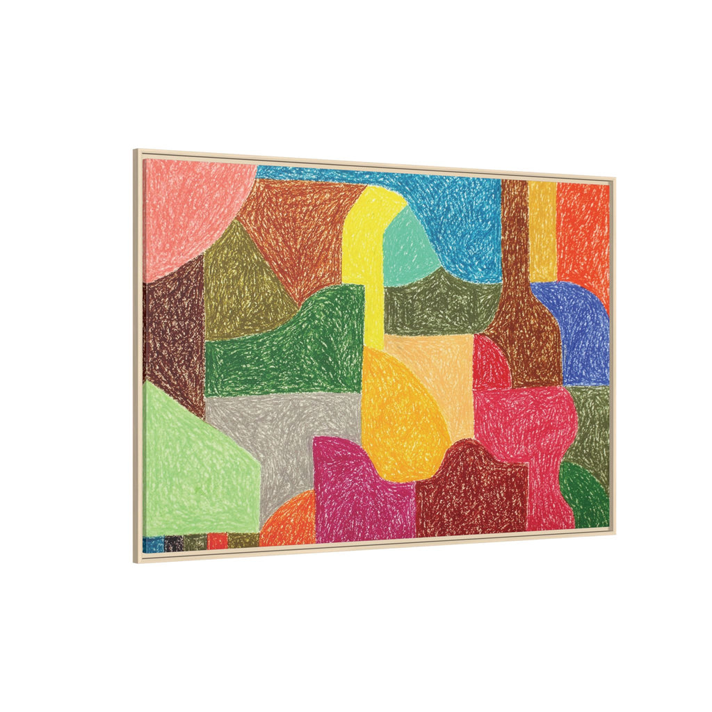 Chromatic Architecture I, Printed matte canvas, framed
