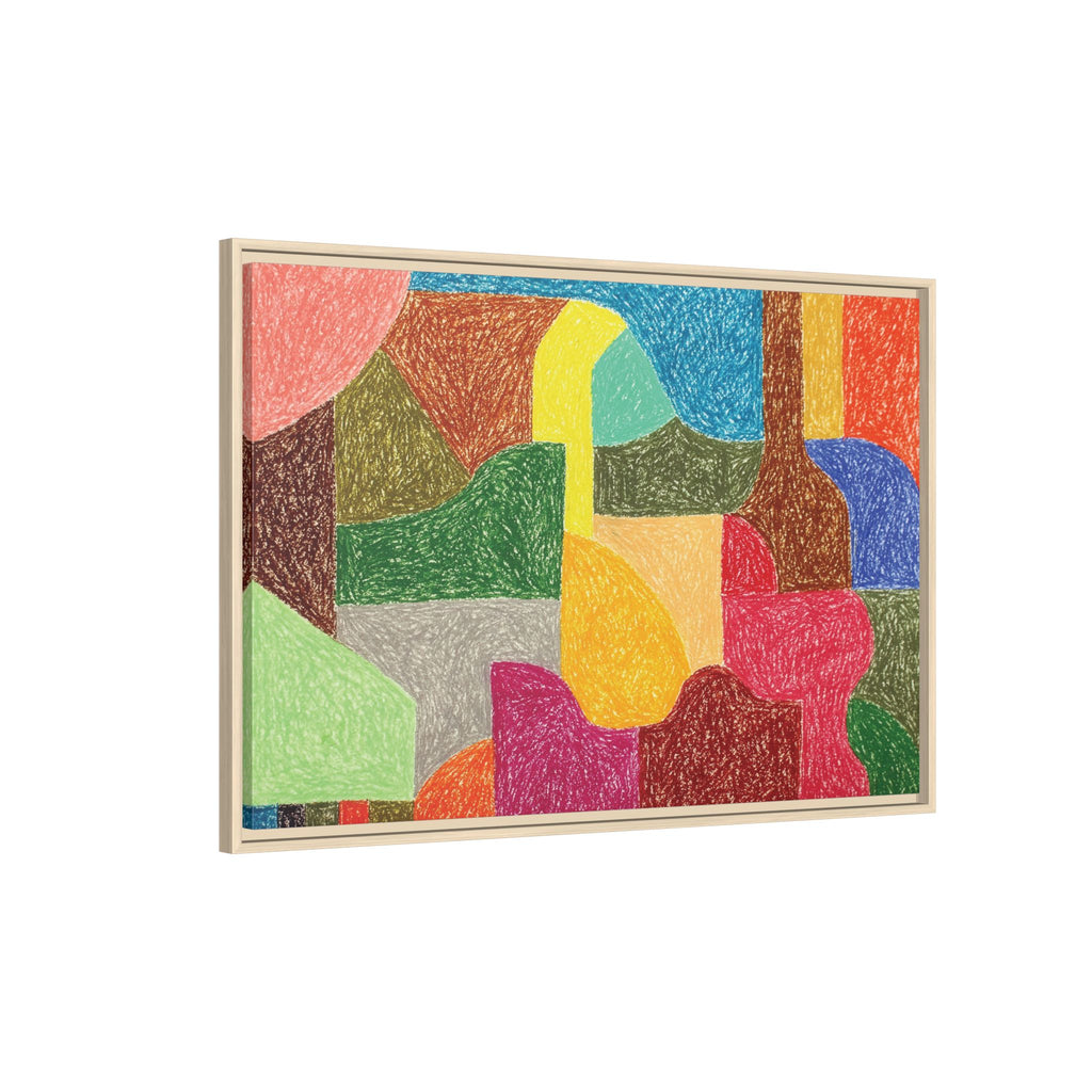 Chromatic Architecture I, Printed matte canvas, framed