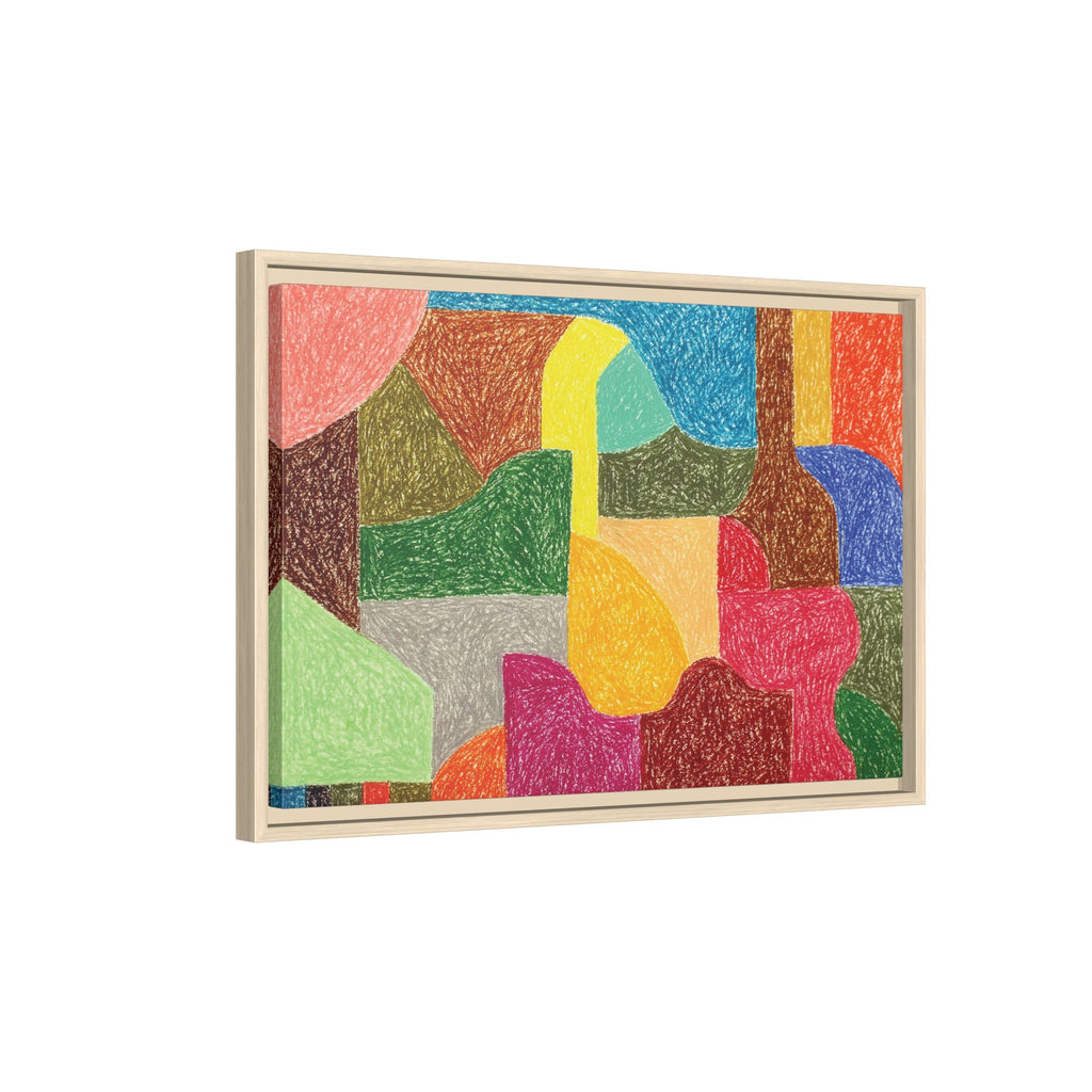 Chromatic Architecture I, Printed matte canvas, framed