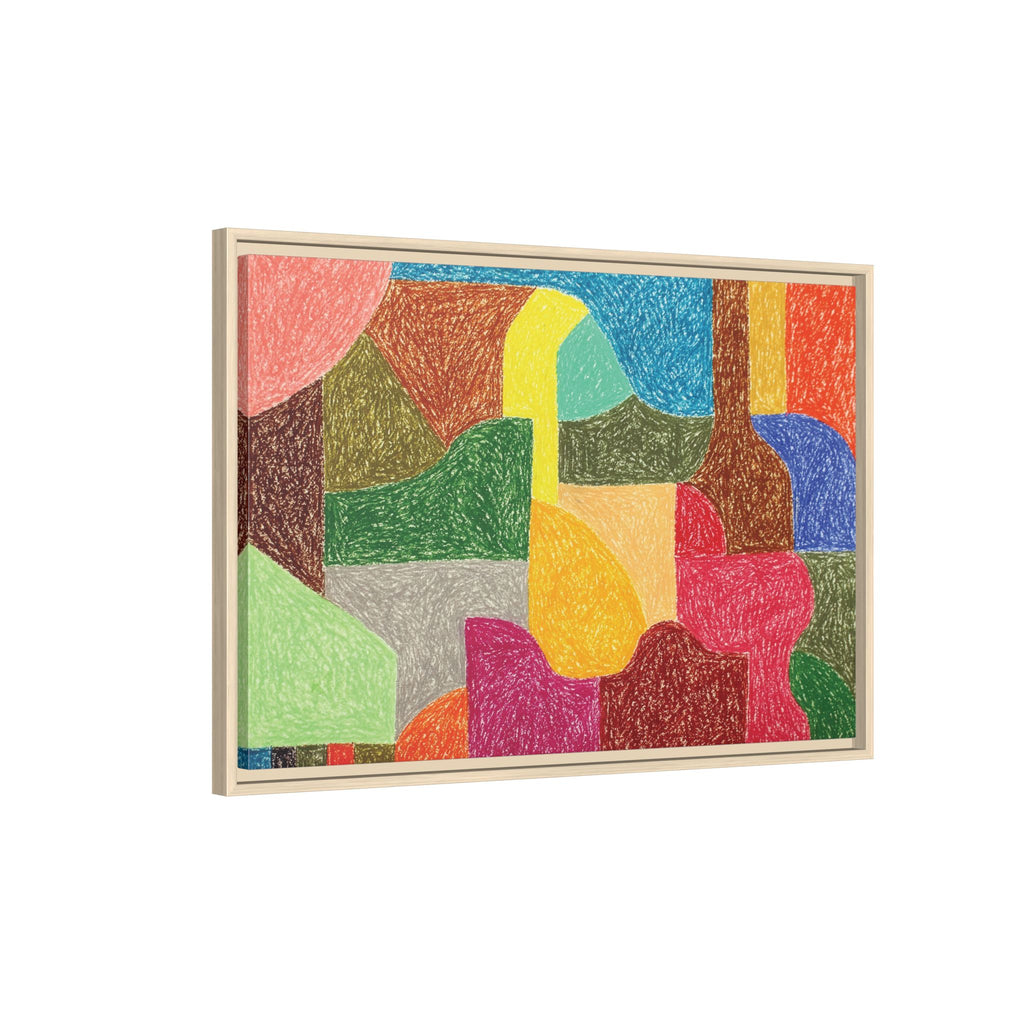 Chromatic Architecture I, Printed matte canvas, framed