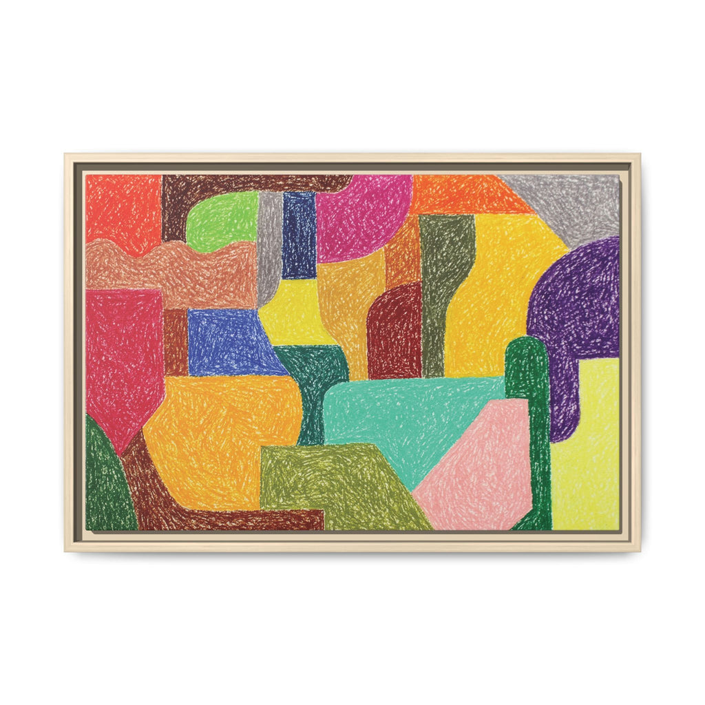 Chromatic Architecture II, Printed matte canvas, framed