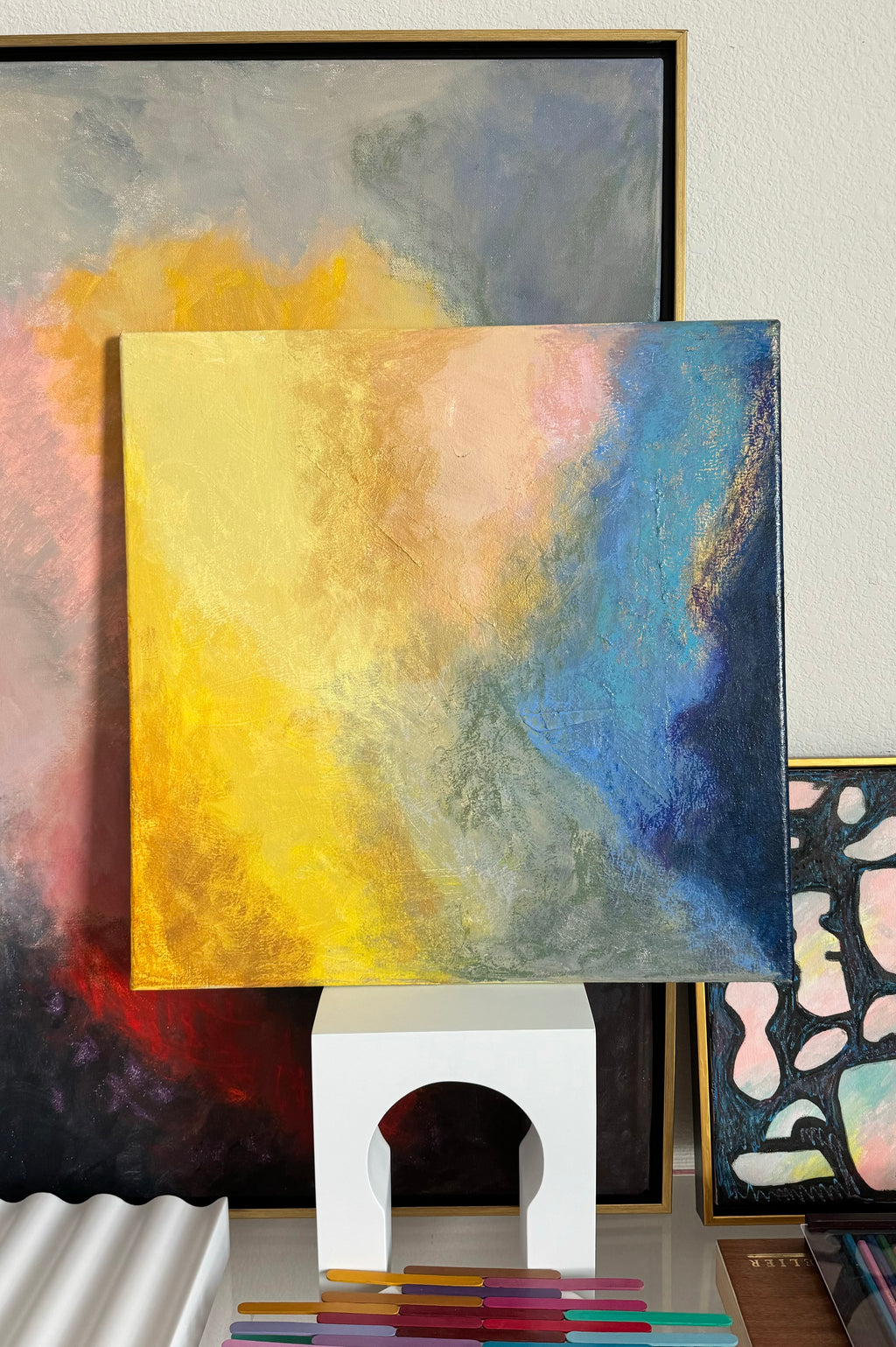 Arabesque — Rhythmic Abstract Painting (Fluid Geometric Expression)