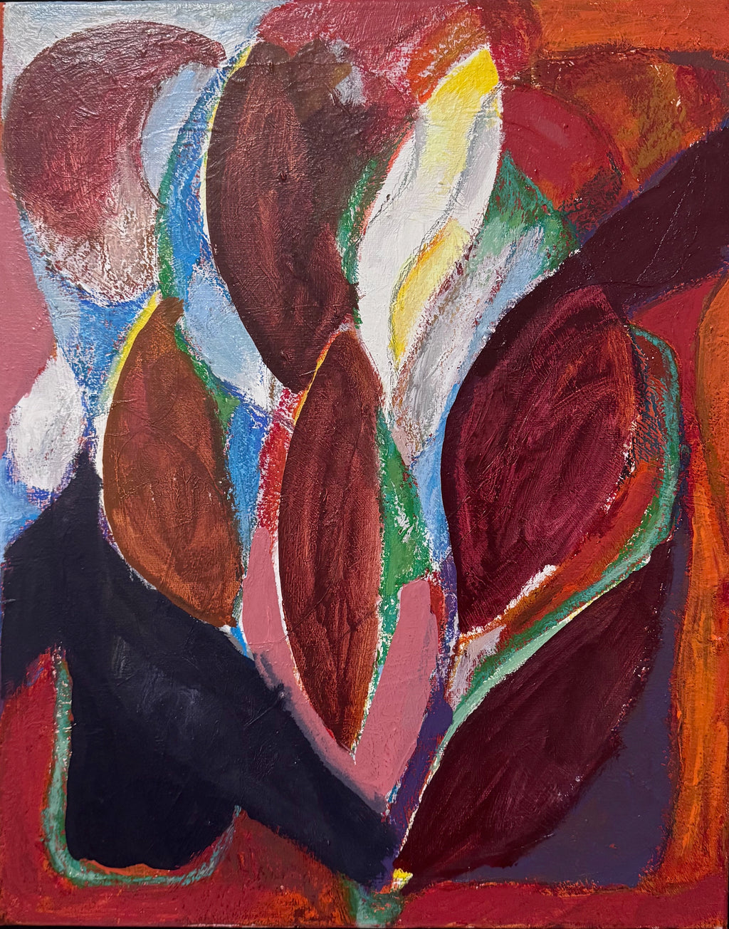 Blossoming Orchard — Organic Abstract Painting (Contemporary Collector Artwork)