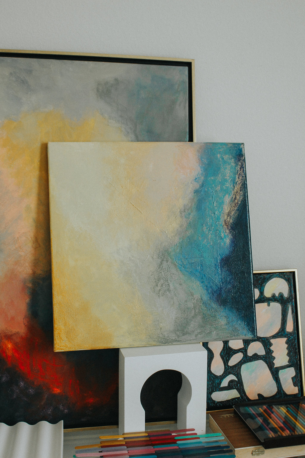 Arabesque — Rhythmic Abstract Painting (Fluid Geometric Expression)