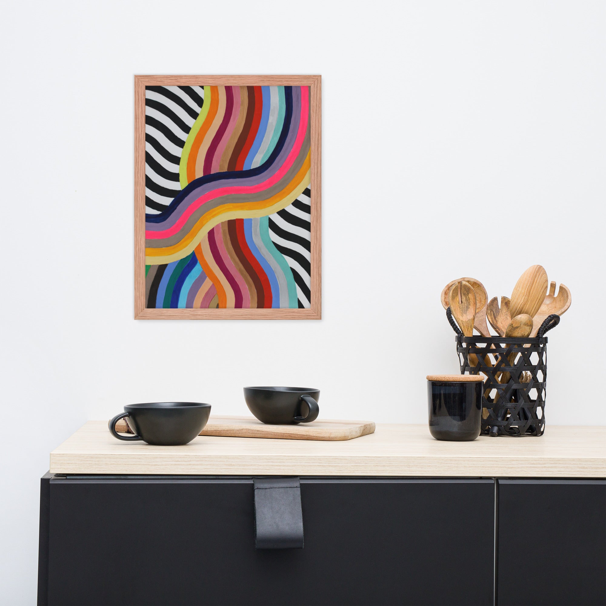 Waves — Print framed poster
