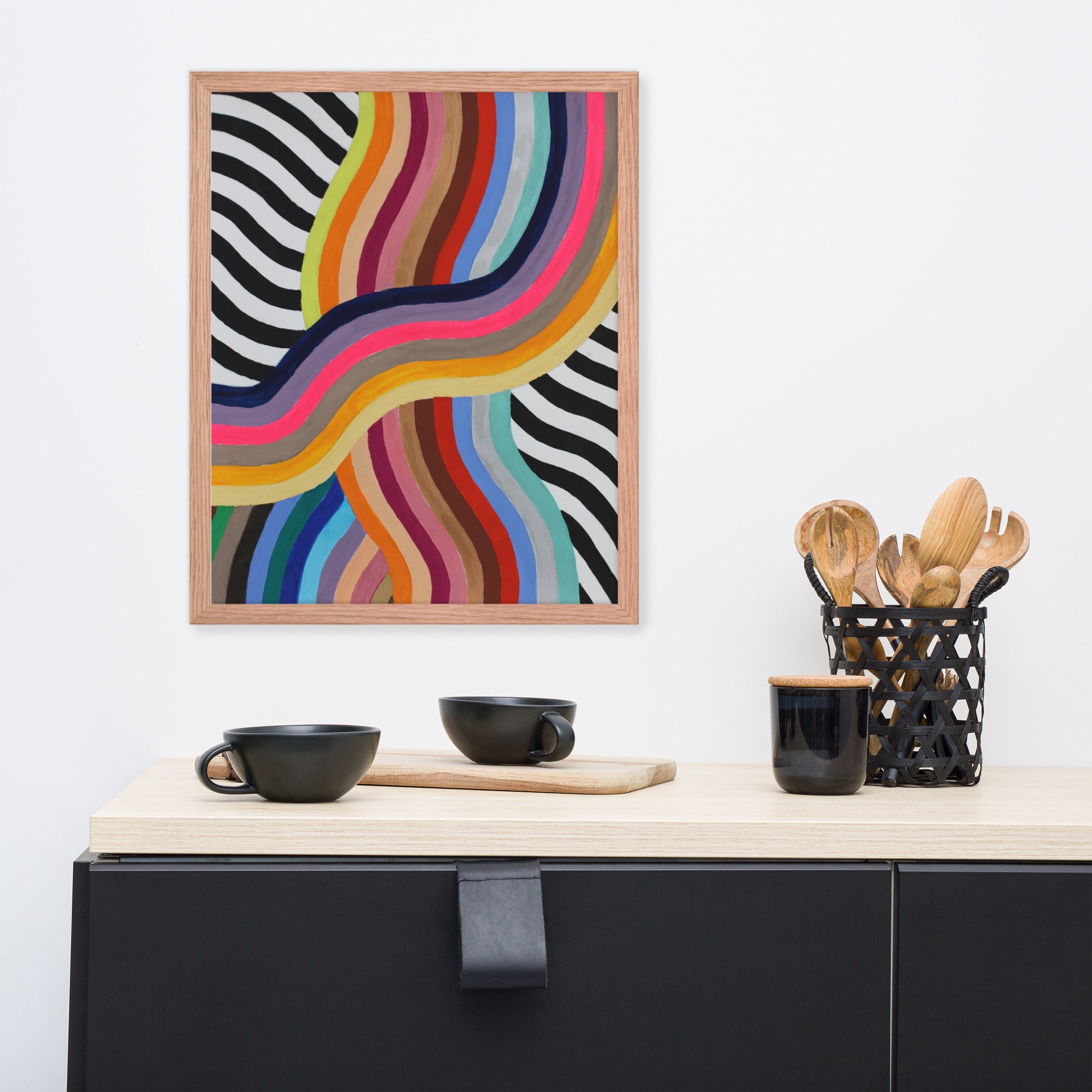 Waves — Print framed poster
