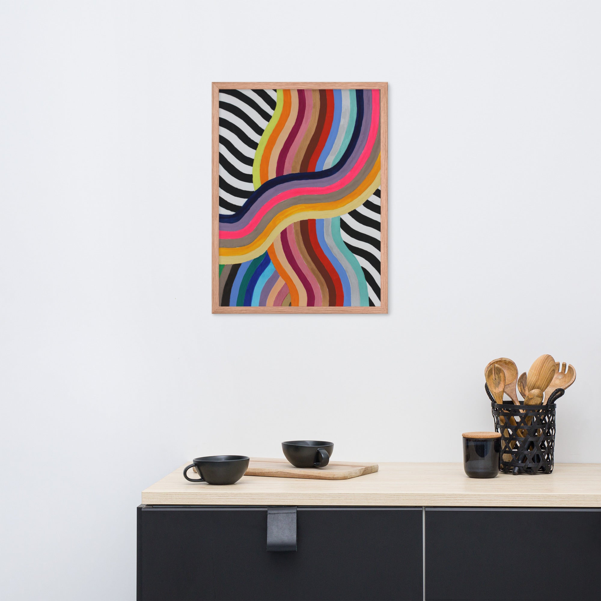 Waves — Print framed poster