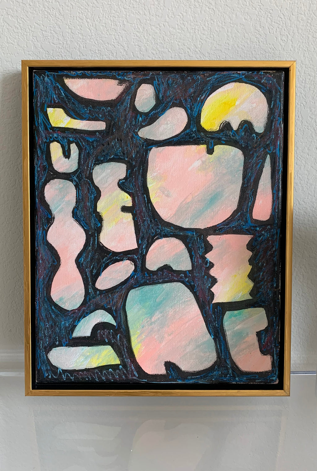 Shapes — Geometric Abstract Painting (Minimal Structural Composition)