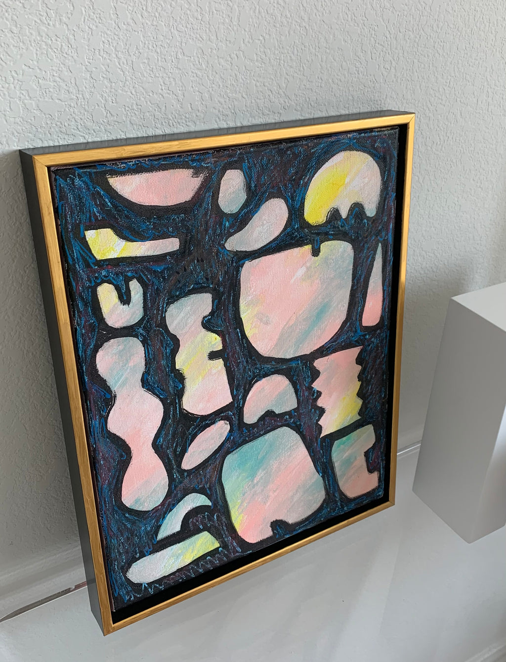 Shapes — Geometric Abstract Painting (Minimal Structural Composition)