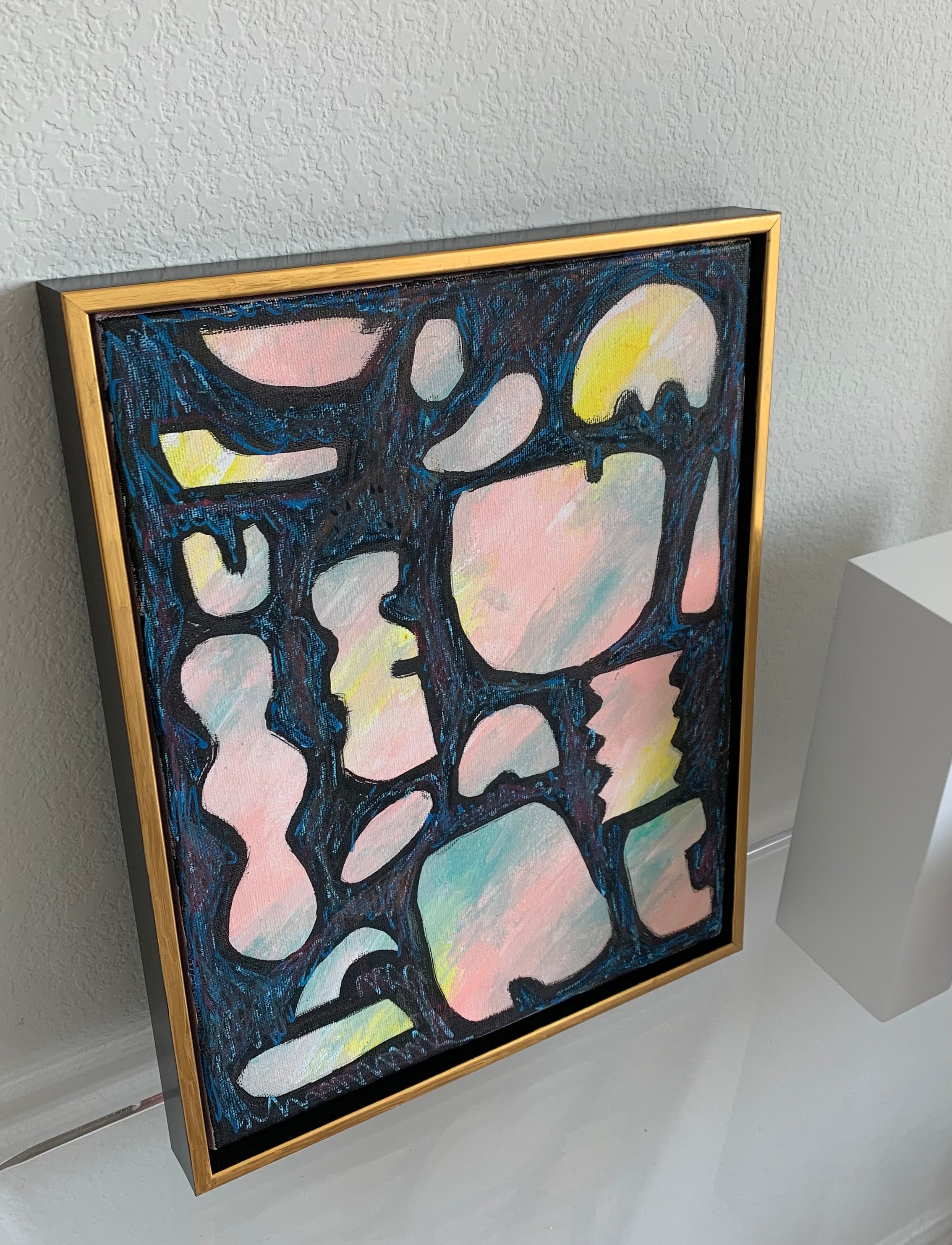 Shapes — Geometric Abstract Painting (Minimal Structural Composition)